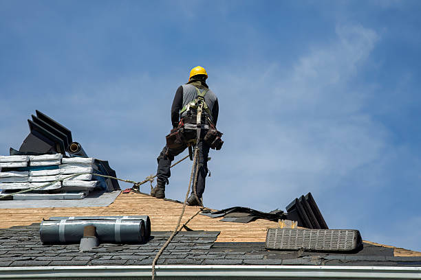 Professional Roofing technician working in Wynot, NE